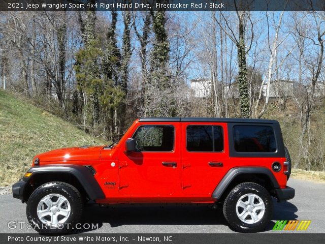 2021 Jeep Wrangler Sport 4x4 Right Hand Drive in Firecracker Red