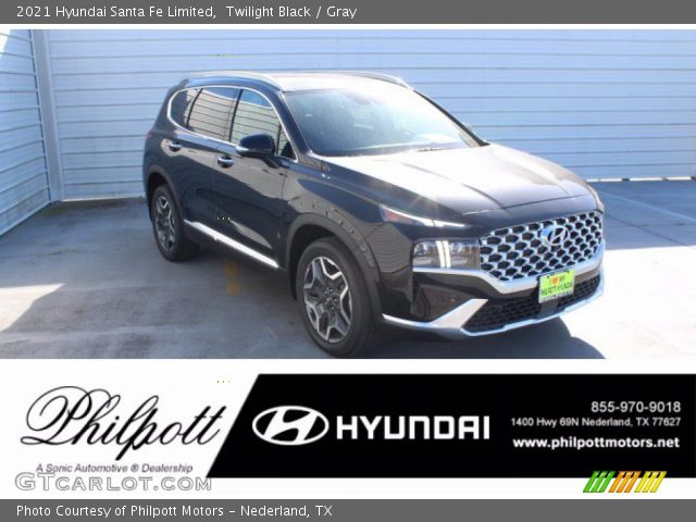 2021 Hyundai Santa Fe Limited in Twilight Black