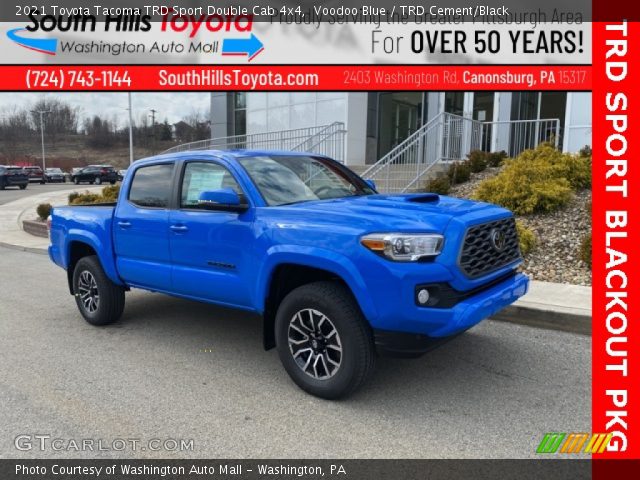 2021 Toyota Tacoma TRD Sport Double Cab 4x4 in Voodoo Blue