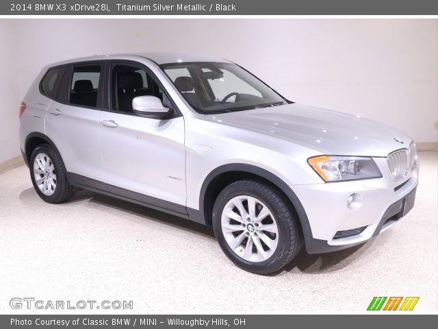 2014 BMW X3 xDrive28i in Titanium Silver Metallic