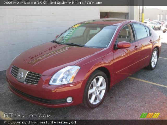 2006 Nissan Maxima 3.5 SE in Red Opulence Metallic