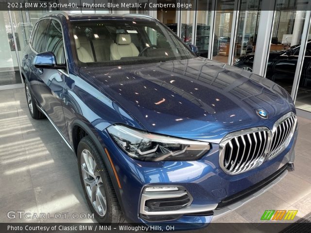 2021 BMW X5 xDrive40i in Phytonic Blue Metallic