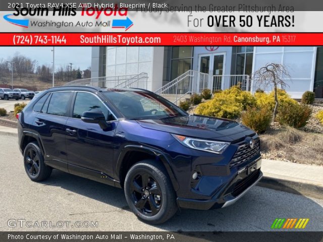 2021 Toyota RAV4 XSE AWD Hybrid in Blueprint