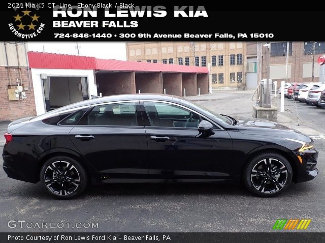 2021 Kia K5 GT-Line in Ebony Black