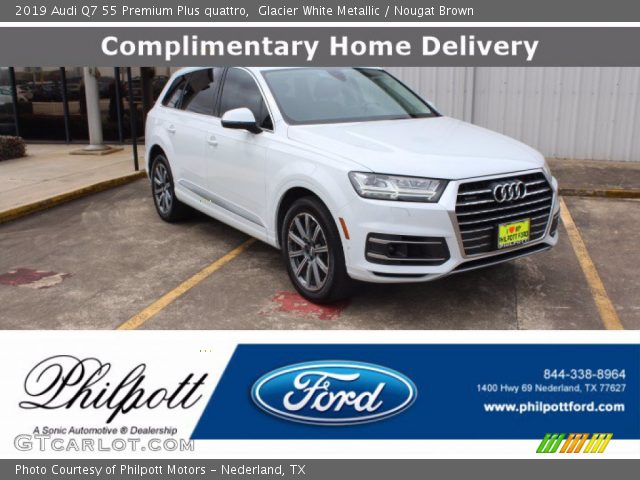 2019 Audi Q7 55 Premium Plus quattro in Glacier White Metallic