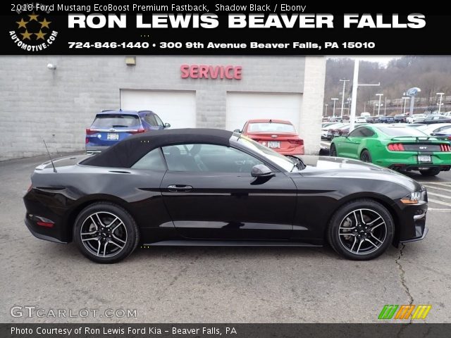 2018 Ford Mustang EcoBoost Premium Fastback in Shadow Black