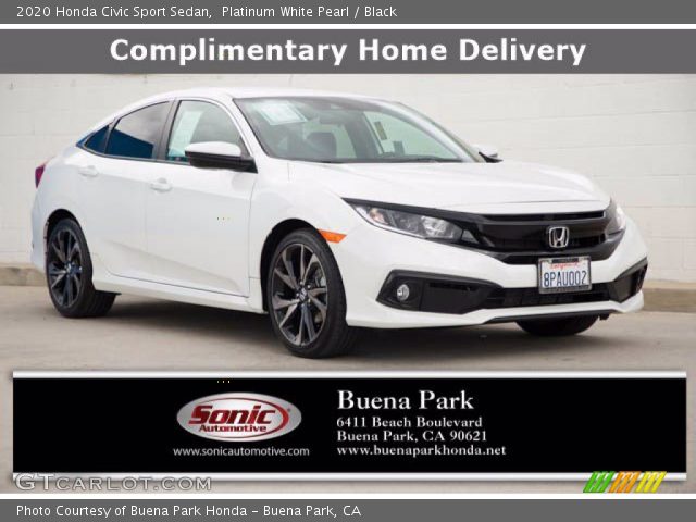 2020 Honda Civic Sport Sedan in Platinum White Pearl