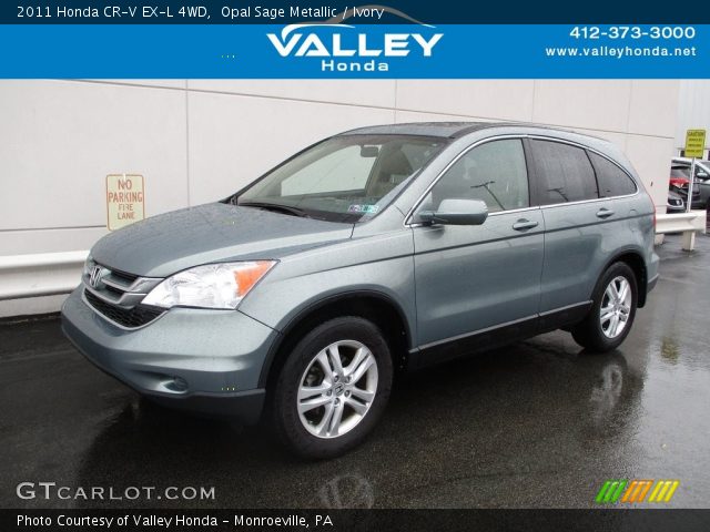2011 Honda CR-V EX-L 4WD in Opal Sage Metallic