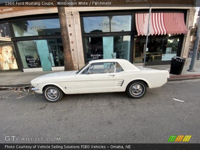 1966 Ford Mustang Coupe in Wimbledon White
