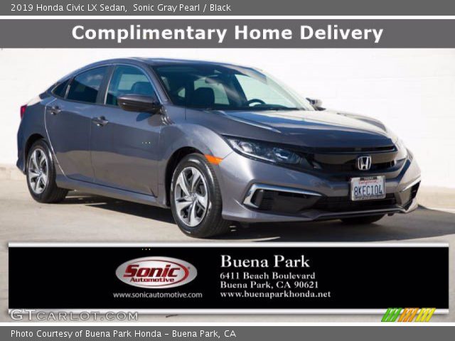 2019 Honda Civic LX Sedan in Sonic Gray Pearl