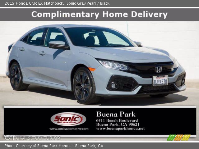 2019 Honda Civic EX Hatchback in Sonic Gray Pearl