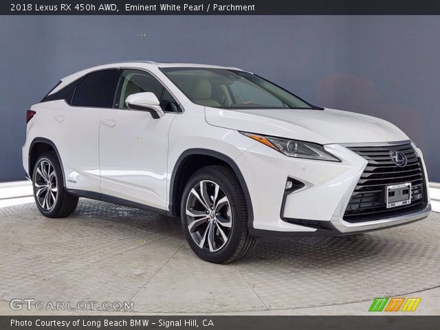 2018 Lexus RX 450h AWD in Eminent White Pearl