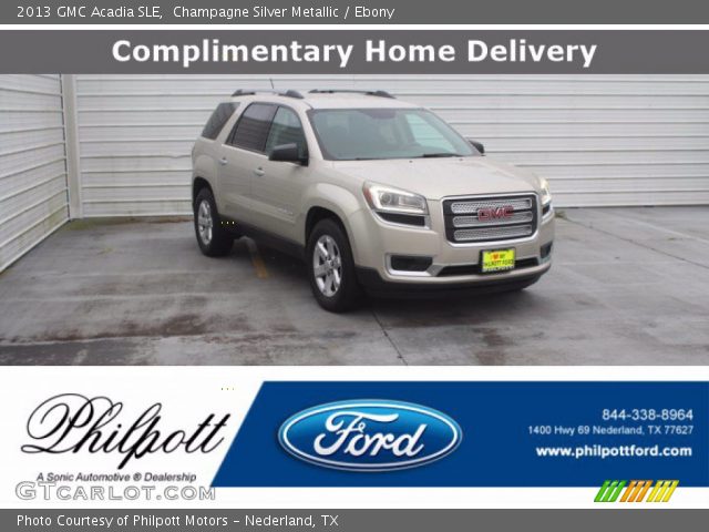 2013 GMC Acadia SLE in Champagne Silver Metallic