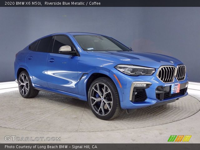 2020 BMW X6 M50i in Riverside Blue Metallic