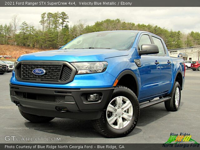 2021 Ford Ranger STX SuperCrew 4x4 in Velocity Blue Metallic