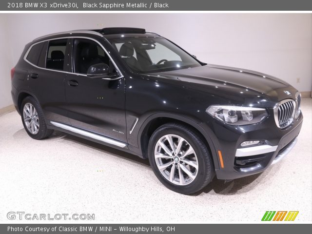 2018 BMW X3 xDrive30i in Black Sapphire Metallic
