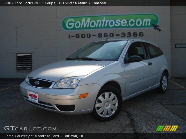 2007 Ford Focus ZX3 S Coupe in CD Silver Metallic