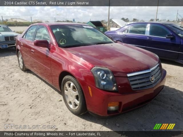 2004 Cadillac CTS Sedan in Red Line