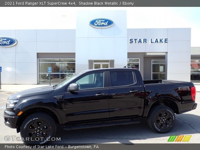 2021 Ford Ranger XLT SuperCrew 4x4 in Shadow Black Metallic