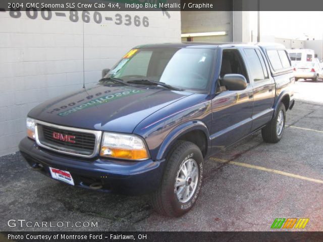 2004 GMC Sonoma SLS Crew Cab 4x4 in Indigo Blue Metallic