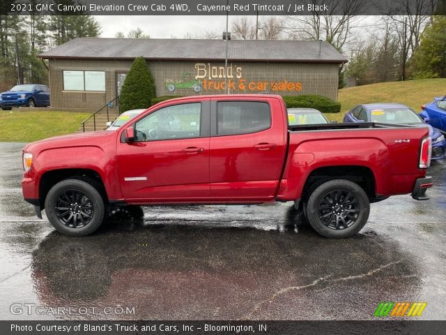2021 GMC Canyon Elevation Crew Cab 4WD in Cayenne Red Tintcoat