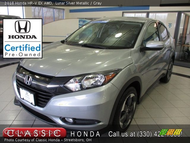 2018 Honda HR-V EX AWD in Lunar Silver Metallic