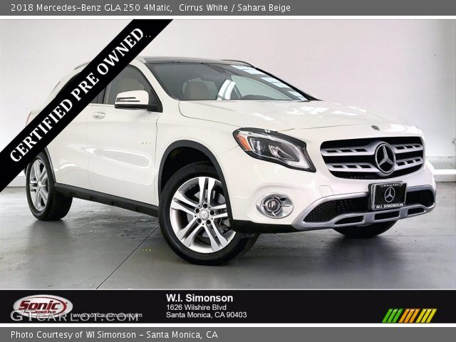 2018 Mercedes-Benz GLA 250 4Matic in Cirrus White