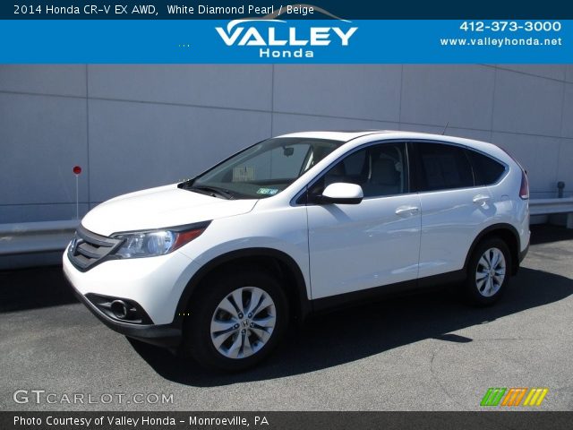 2014 Honda CR-V EX AWD in White Diamond Pearl