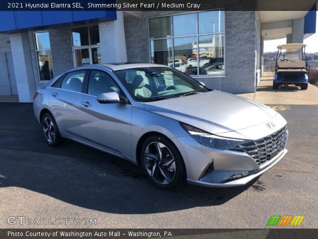 2021 Hyundai Elantra SEL in Shimmering Silver Pearl
