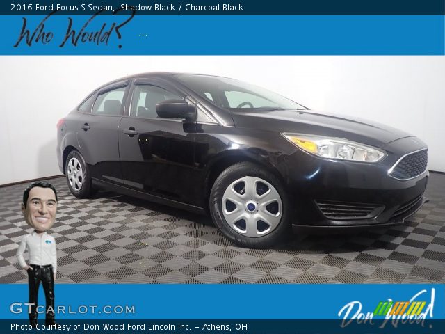 2016 Ford Focus S Sedan in Shadow Black