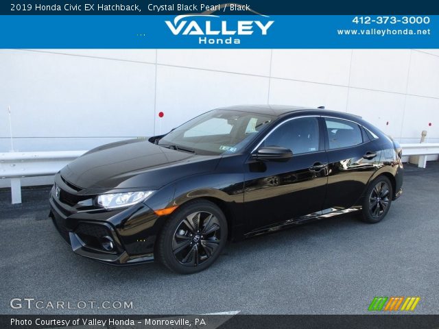 2019 Honda Civic EX Hatchback in Crystal Black Pearl