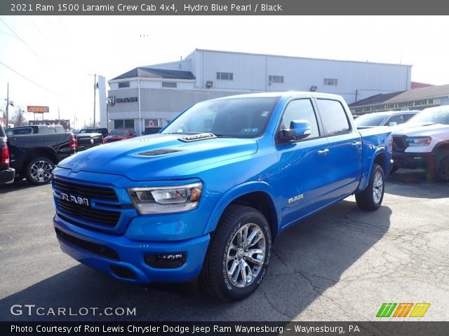 2021 Ram 1500 Laramie Crew Cab 4x4 in Hydro Blue Pearl