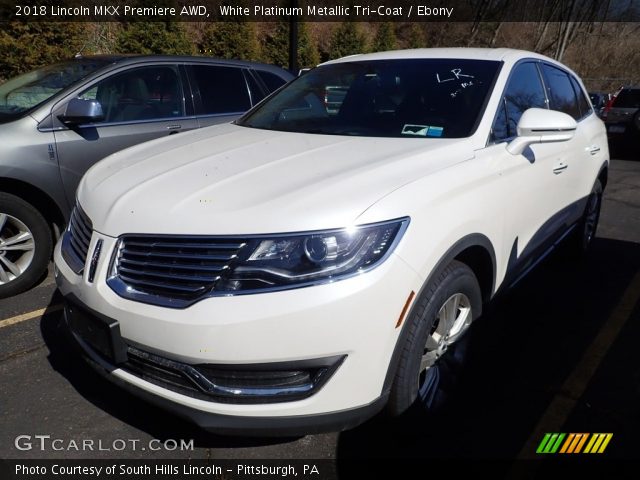 2018 Lincoln MKX Premiere AWD in White Platinum Metallic Tri-Coat