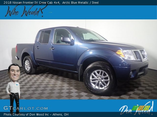 2018 Nissan Frontier SV Crew Cab 4x4 in Arctic Blue Metallic