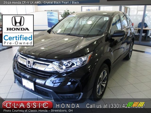 2019 Honda CR-V LX AWD in Crystal Black Pearl