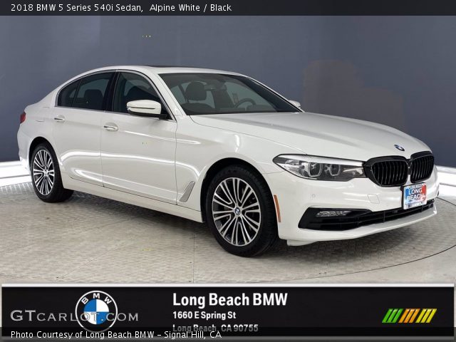 2018 BMW 5 Series 540i Sedan in Alpine White