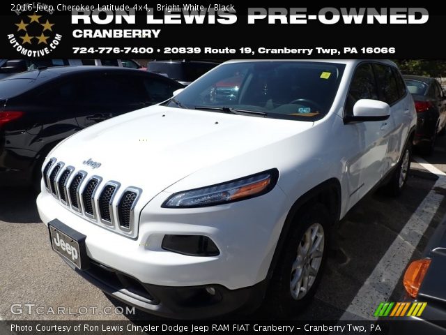 2016 Jeep Cherokee Latitude 4x4 in Bright White