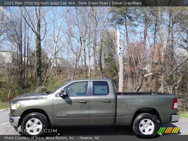 2021 Ram 1500 Big Horn Quad Cab 4x4 in Olive Green Pearl