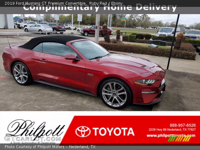 2019 Ford Mustang GT Premium Convertible in Ruby Red