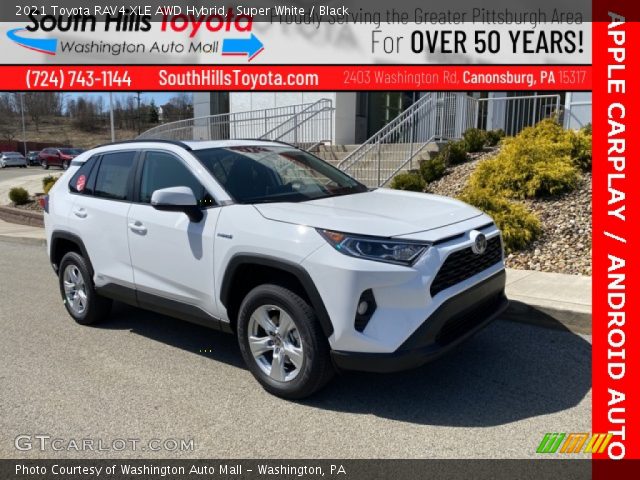 2021 Toyota RAV4 XLE AWD Hybrid in Super White