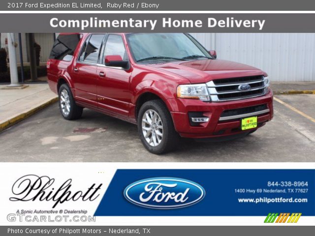 2017 Ford Expedition EL Limited in Ruby Red