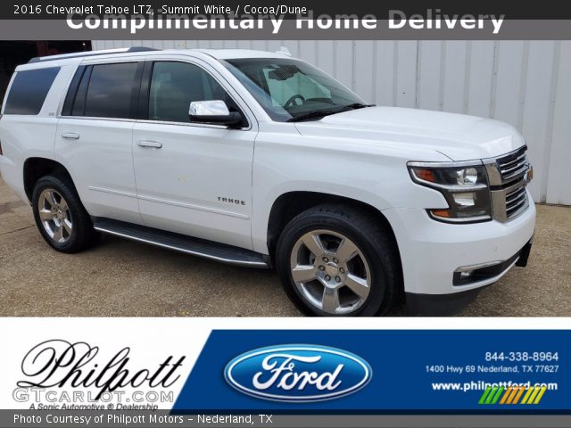 2016 Chevrolet Tahoe LTZ in Summit White