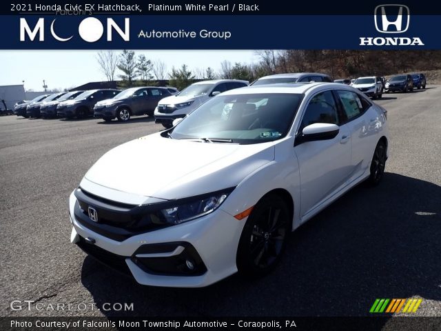 2021 Honda Civic EX Hatchback in Platinum White Pearl
