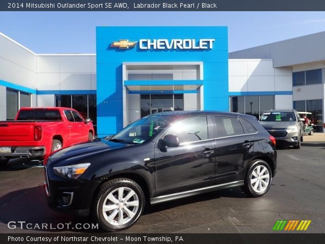 2014 Mitsubishi Outlander Sport SE AWD in Labrador Black Pearl