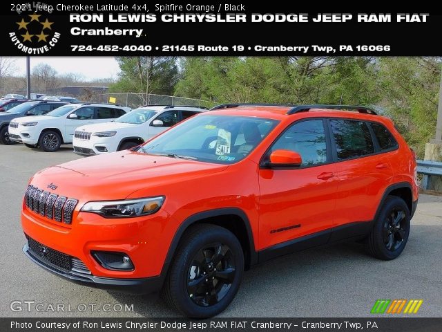 2021 Jeep Cherokee Latitude 4x4 in Spitfire Orange