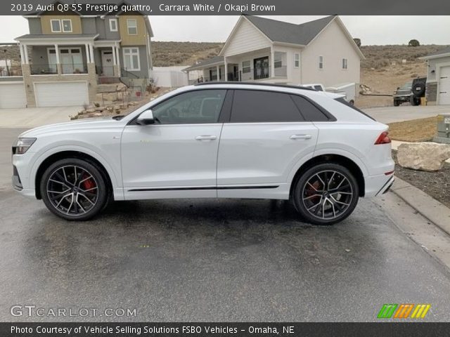 2019 Audi Q8 55 Prestige quattro in Carrara White
