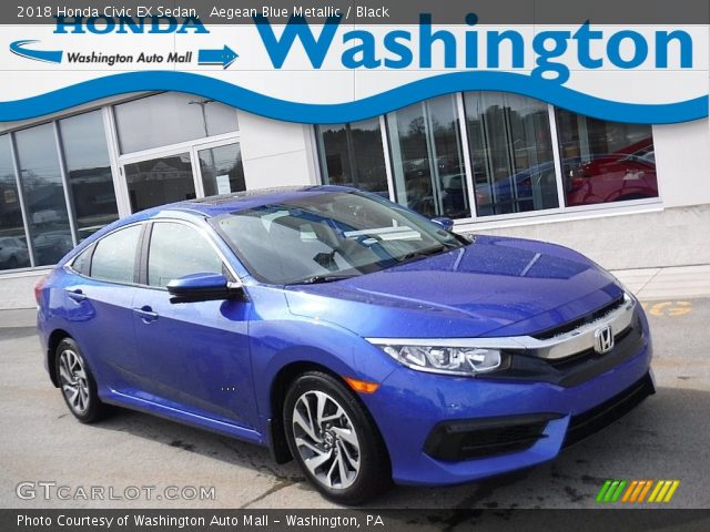 2018 Honda Civic EX Sedan in Aegean Blue Metallic