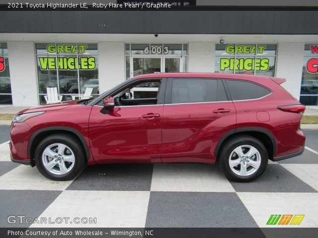 2021 Toyota Highlander LE in Ruby Flare Pearl