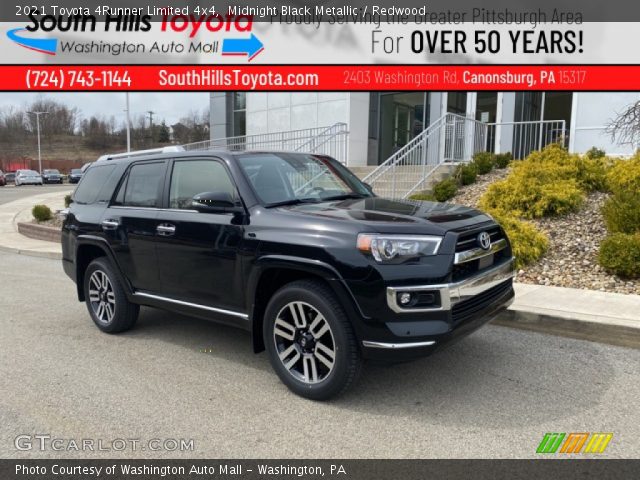 2021 Toyota 4Runner Limited 4x4 in Midnight Black Metallic