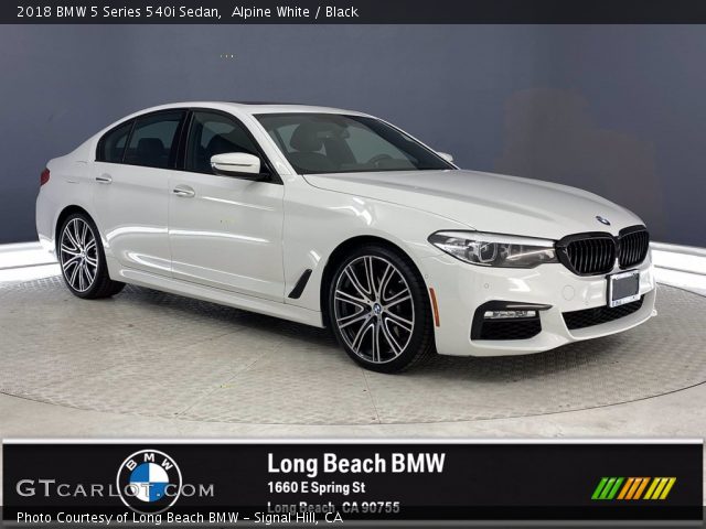 2018 BMW 5 Series 540i Sedan in Alpine White